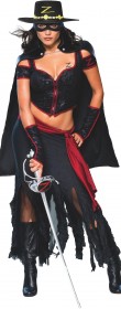 Déguisement zorro femme