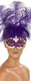 Masque carnaval à plumes