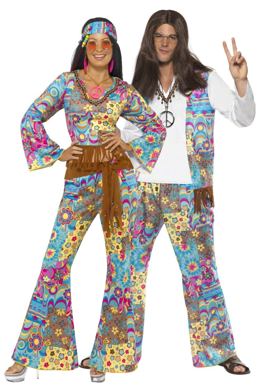 Déguisement couple hippie : Costume baba cool pas cher