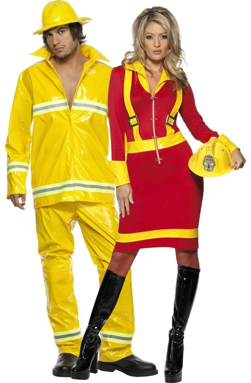 Déguisement couple pompiers