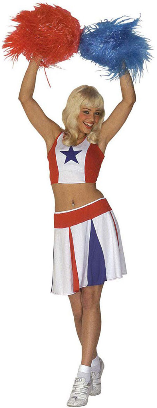 Deguisement pom pom girl Costume Cheerleader femme